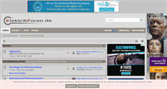 Desktop Screenshot of elektrikforen.de